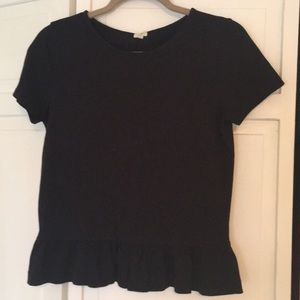 NWOT Short sleeved peplum top